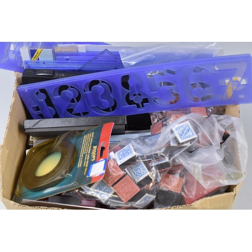 744 - Mixed Lot of Crafting items to include Stamps, Stencils and more