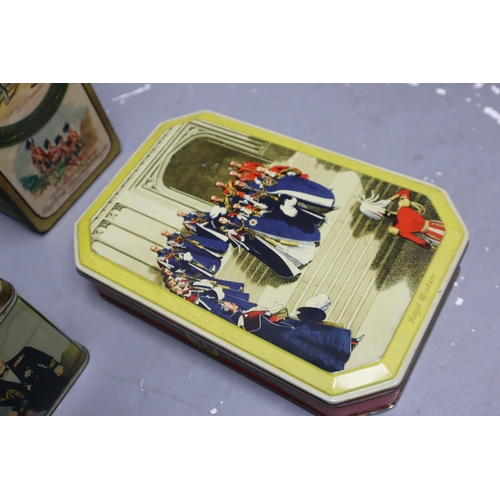 747 - Selection of 6 Vintage Promotional Tins including Lyons, Glen Moray, W R Jacob & Company and Mor... 