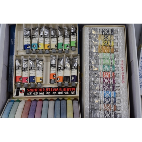 751 - A Selection of Nine Boxed Paint Sets (Some Incomplete), Unopened But Possibly Dried Out Due To Age