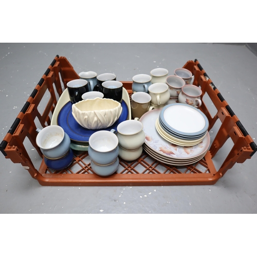 816 - Selection of Stoneware Denby and Wedgewood Cups and Plates to Include Sumersky Side Plates, Twilight... 