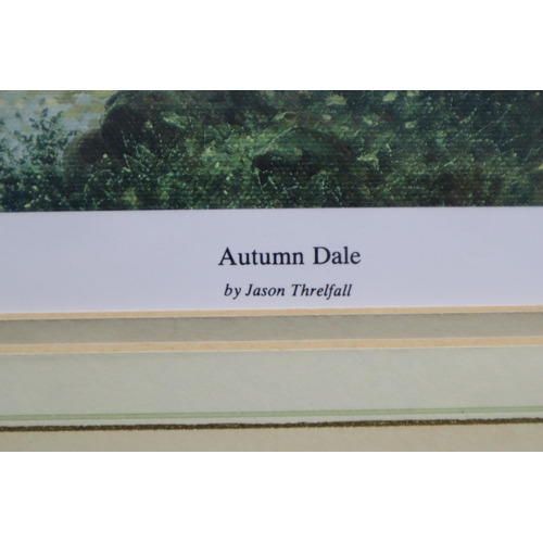 408 - Two Framed and Glazed Limited Edition Signed Jason Threlfall Prints In Gilt Frames. Titled 'Autumn D... 