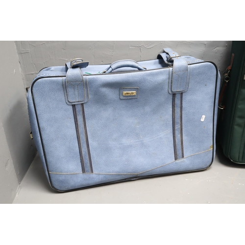 450 - A Selection of Four Bags To Include Two Travel Cases, A Holdall With Wheels, And Messenger Bag