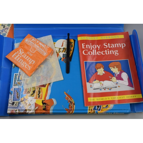 458 - Collection of Stamps to include a Vintage Stanley Gibbons Super Edition Stamp Starter Pack, a Box of... 