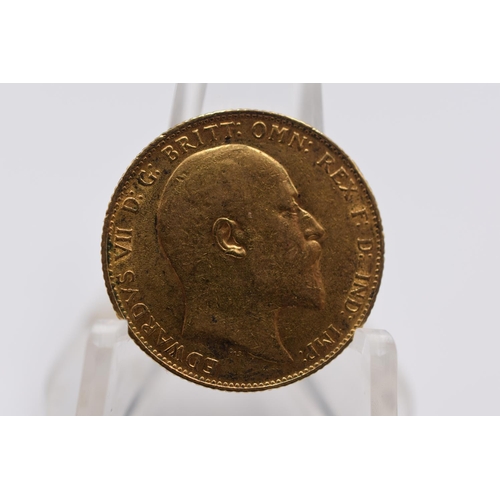 34 - A 1906 22ct Edward VII Gold Full Sovereign