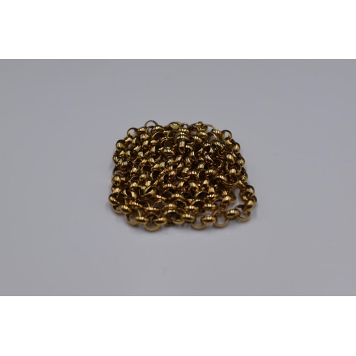 49 - A Hallmarked 9ct (375) Gold Belcher 24