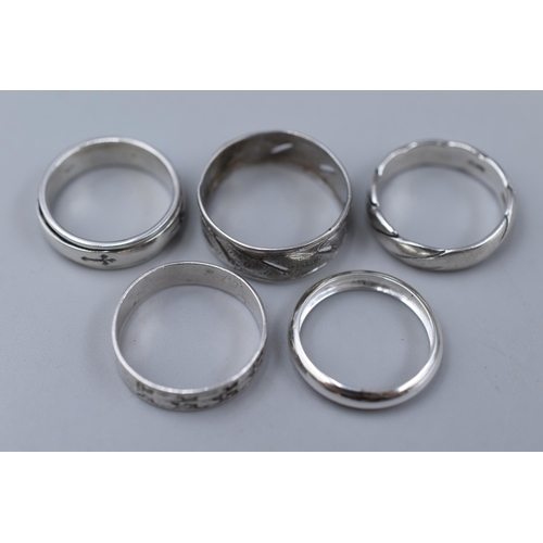 28 - Selection of Five Sterling Silver/925 marked Rings