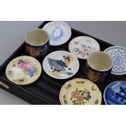 124 - Selection of Authentic Miniature Collectors Plates including Orchard Glory, Royal Copenhagen, and Sp... 