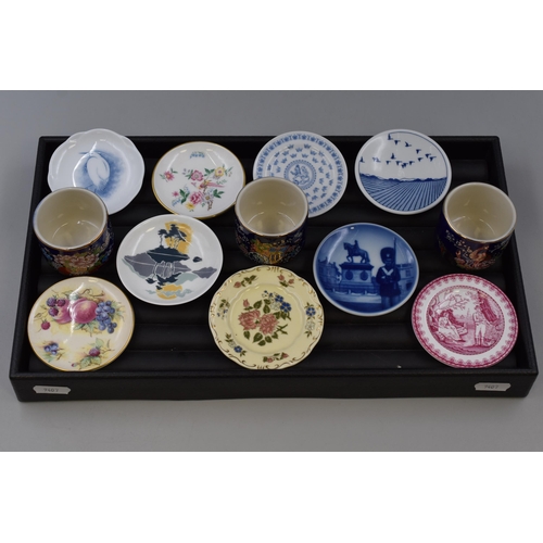 124 - Selection of Authentic Miniature Collectors Plates including Orchard Glory, Royal Copenhagen, and Sp... 