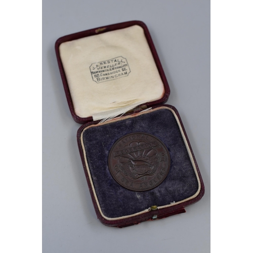 141 - National Federation of Sea Anglers Bronze Medal circa 1931 Complete with Case