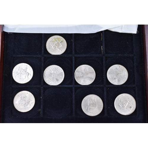 147 - A Selection of UK Coins in Queen Mother Commemorative Coin Presentation Box. Includes Crowns, Mounte... 