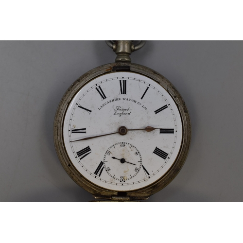 56 - A Vintage Lancashire Watch Co Pocket Watch, AF