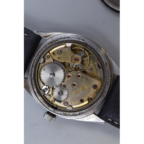 66 - A Solvil Et Titus Gent's Mechanical Watch, With Leather Strap. Working