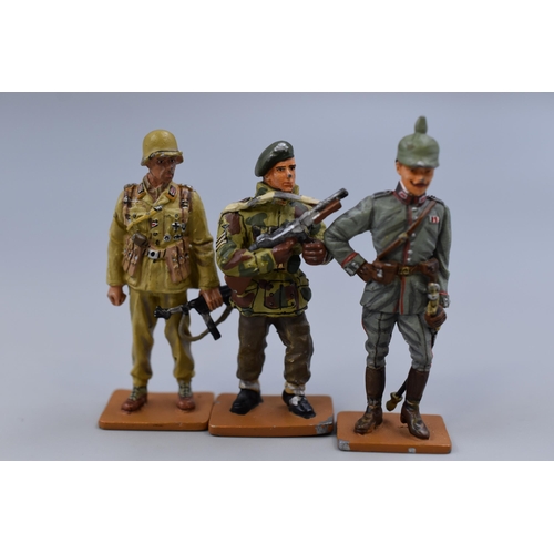 178 - Collection of Three Del Prado Soldiers to Include 'Warrant Officer, Africakorps GER-1942, Prussian L... 