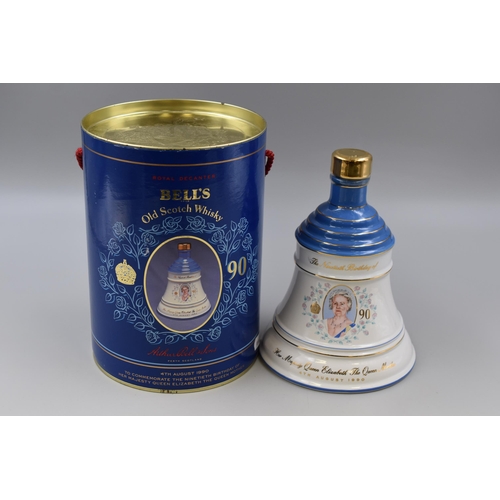 262 - Bells Scotch Whisky Sealed Decanter of The Queen Mother complete with Box