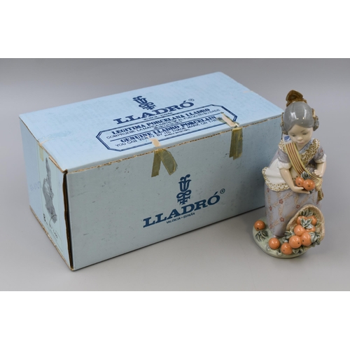 264 - A Boxed Lladro Miss Valencia 1422 Porcelain Figure, Approx. 8