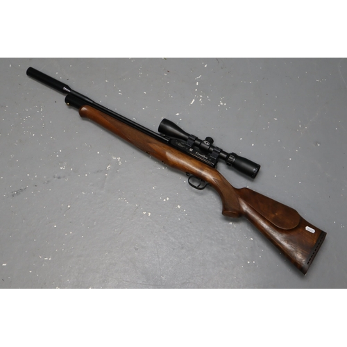 298 - Nice Quality Swedish RWS Excalibur Air Rifle .22 Caliber Max 200 Bar Pressure with Silencer and Bush... 