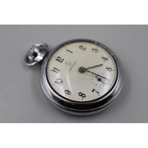 98 - A Mechanical Services Pocket Watch, In Working Order