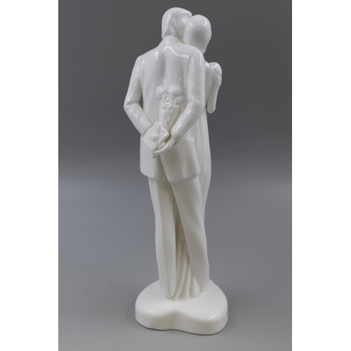 282 - A Royal Doulton Images 'Happy Anniversary' Ceramic Figure (HN 3254), Approx 12.5