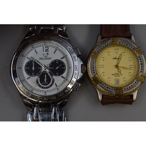 110 - Two Gent's Quartz Watches To Include Orlando, And Avalon. Working