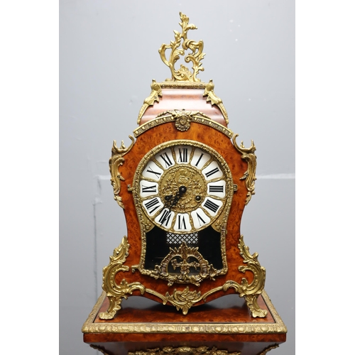 304 - Italian Design Louis XV Style Bracket Chiming Mantle Clock with German Movement (Working) Complete w... 