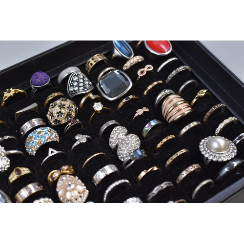 120 - A Selection of 100 Vintage Designer Rings, In Presentation Box