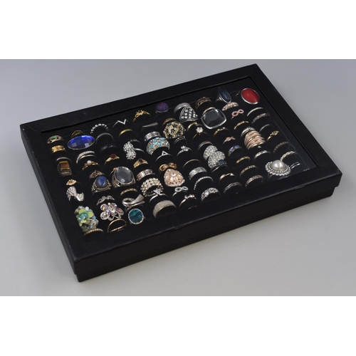 120 - A Selection of 100 Vintage Designer Rings, In Presentation Box