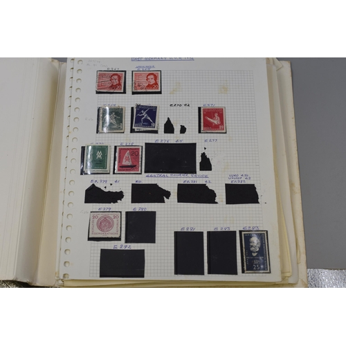 386 - Collection of European Stamps and World Stamps Both in Folders