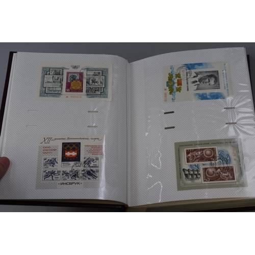 387 - Collection of Stamps Both in Albums to Include a Collection of Worldwide Minature Postal Sheets