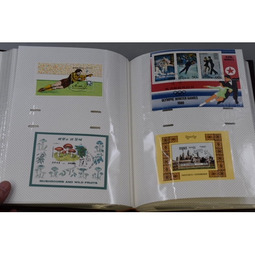 387 - Collection of Stamps Both in Albums to Include a Collection of Worldwide Minature Postal Sheets