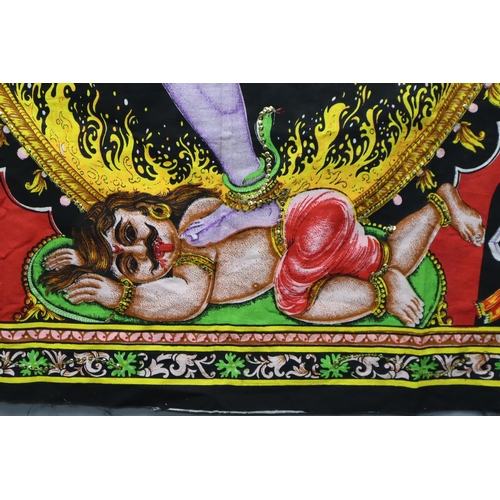 388 - Large Lord Shiva Hindu God Wall Hanging Tapastry 42