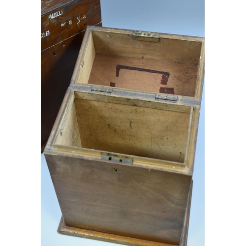 423 - Two Wooden Storage Cases complete with Locks (15