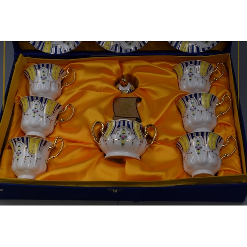 318 - Royal Porcelain T Limoges 13 Piece Tea Set in Presentation Case