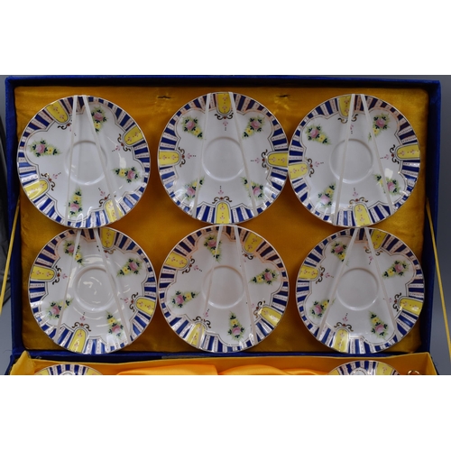 318 - Royal Porcelain T Limoges 13 Piece Tea Set in Presentation Case