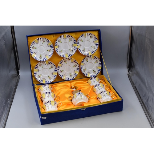 318 - Royal Porcelain T Limoges 13 Piece Tea Set in Presentation Case