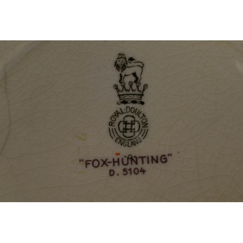 326 - Six Royal Doulton (D5104) Fox Hunting Plates