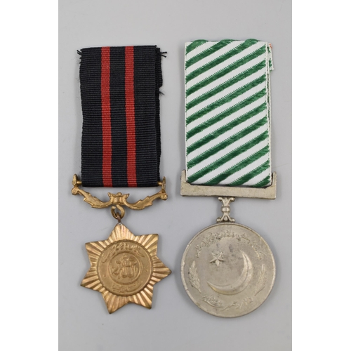 223 - Two Pakistan Medal Complete with Ribbons (100th Anniversary and War Medal)