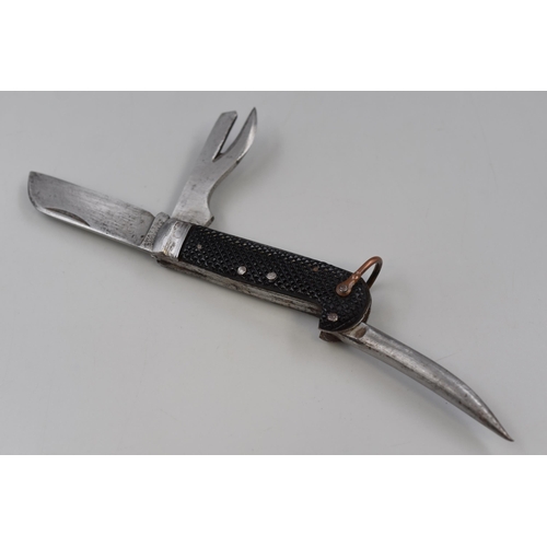 225 - WW2 Military Knife, John Watts of Sheffield, 1940, British Army Clasp Knife