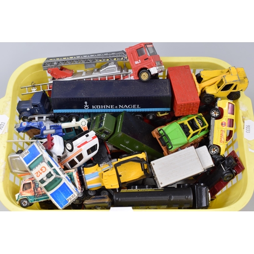 489 - Collection of Various Diecast Model Vehicles to Include Matchbox and More, Playworn