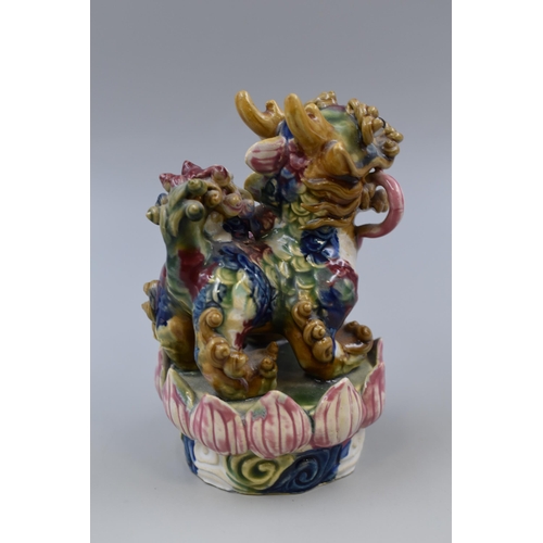 232 - Authentic Chinese Glazed Dragon Figure (6.5