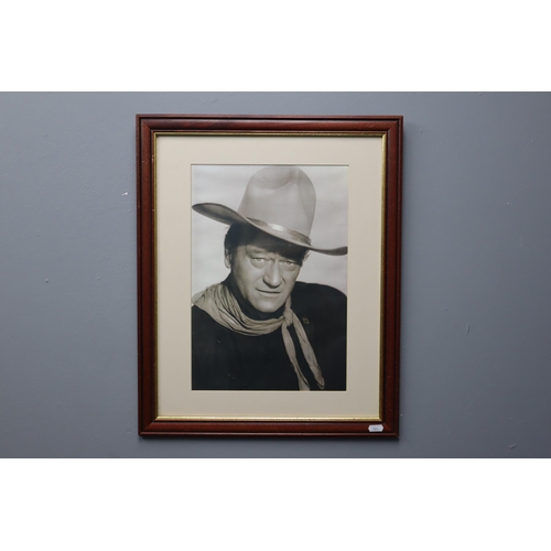 338 - Framed and Glazed Picture of Film Icon John Wayne (22