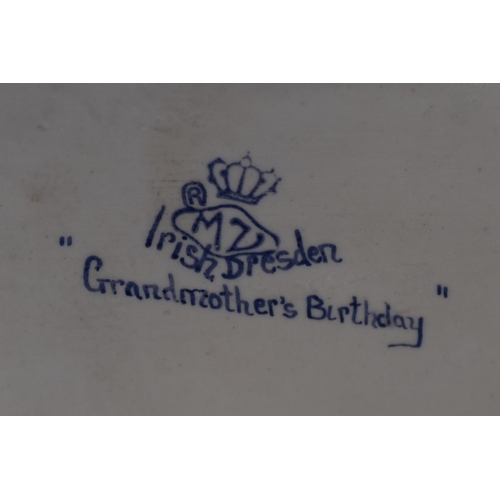 240 - Irish Dresden 'Grandmother's Birthday' Figurine (20