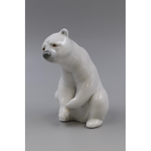 242 - Boxed Lladro Seated Polar Bear Figurine (4