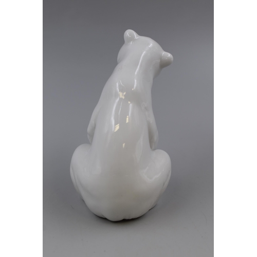 242 - Boxed Lladro Seated Polar Bear Figurine (4