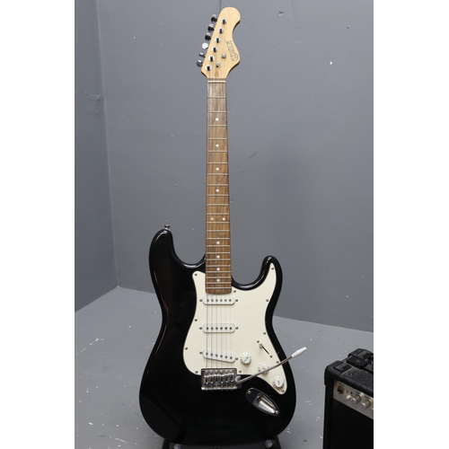 510 - Elevation Electric Guitar Comes With EG-10J Guitar Amplifier, Stand and Headphones (3' 2