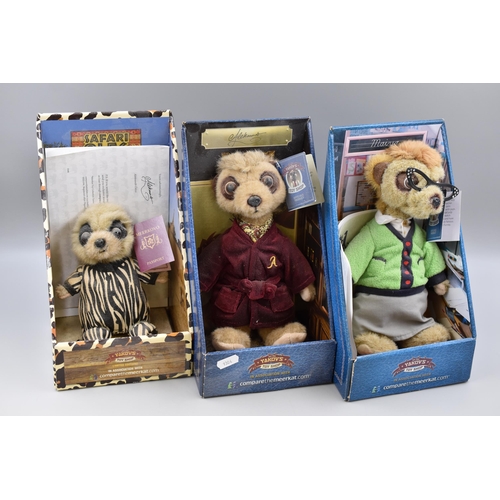 348 - Three Compare The Market Meerkats to Include Aleksandr, Maiya and Oleg Orlov