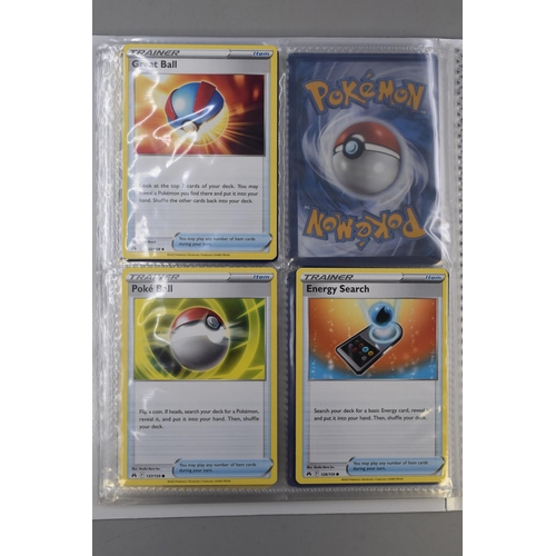 349 - A Binder of 71 Pokémon Cards from the Set Crown Zenith. Some Full Art Cards, Holo Cards, Reve... 