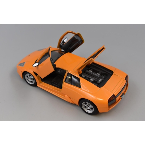 353 - Collection of Five Diecast Model Cars To Include, Maisto Lamborrghini Scale 1:24, Renault Alpine, Po... 