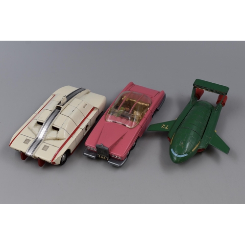 364 - Dinky: Three Models Depicting Cult TV Programmes Thunderbirds and Captain Scarlett to Include Thunde... 