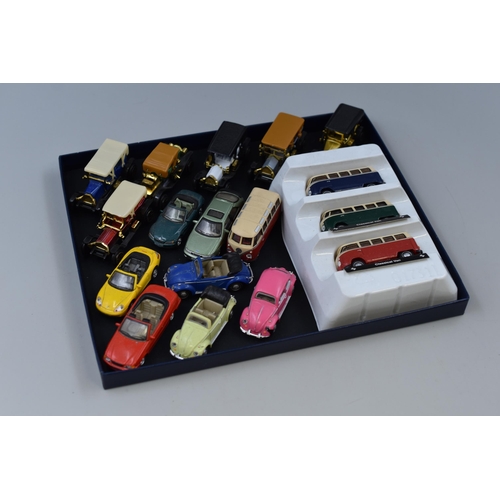 365 - Collecton of Diecast Miniture Vehicles to Include Volkswagon and More, Playworn