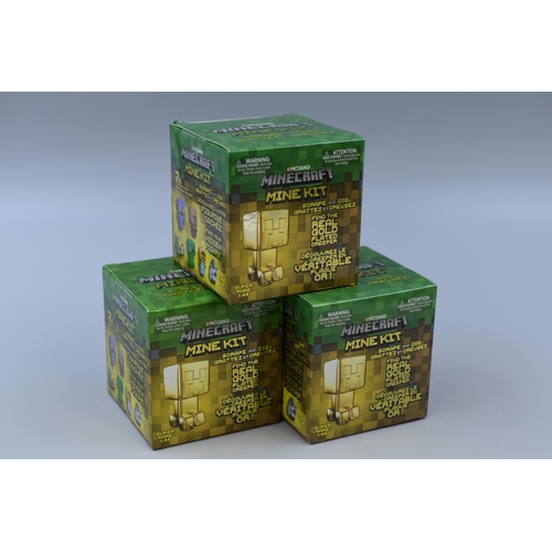 366 - Three Boxed Minecraft Mine Kits